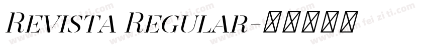Revista Regular字体转换